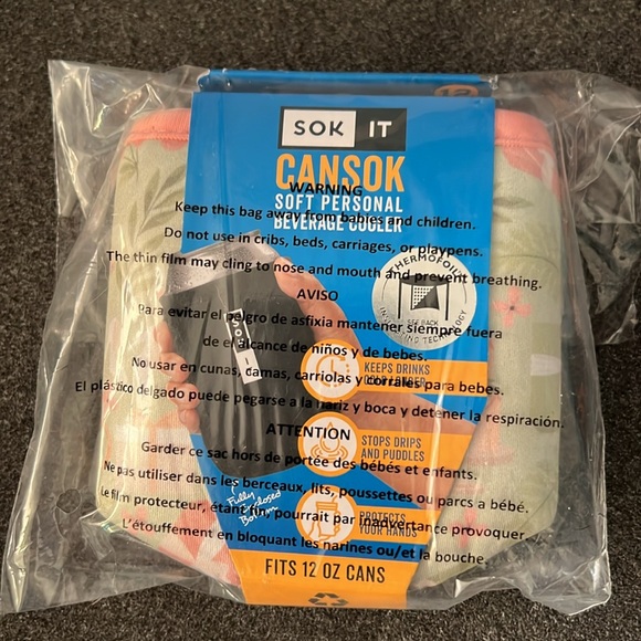 Sok It "Bridal Bliss" CanSok Sleeve for 12 oz cans NWT - Picture 5 of 7